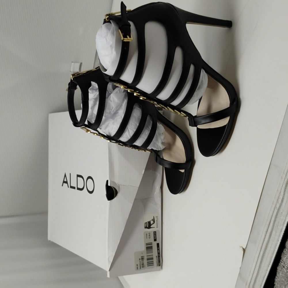 Aldo Radville Metal Detail Caged Heel size 7